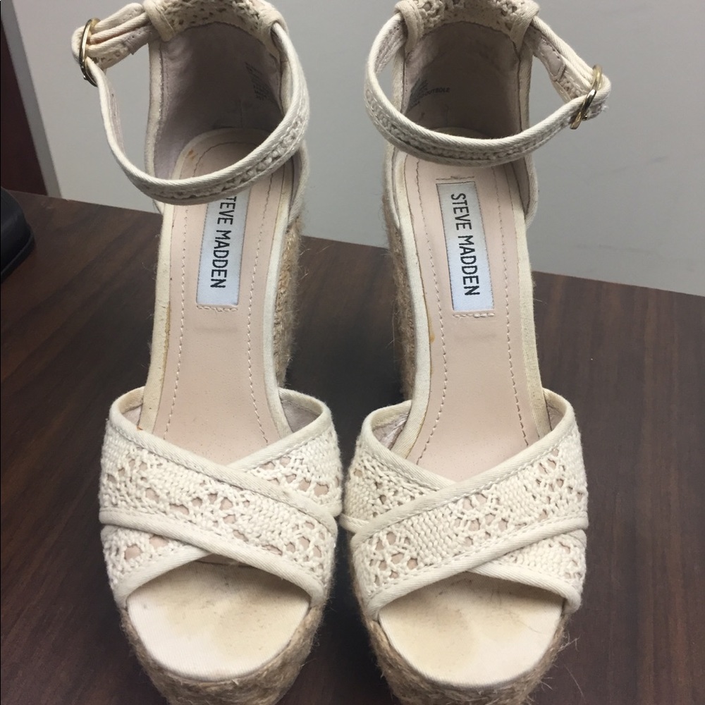 Steve Madden Crochet Wedges